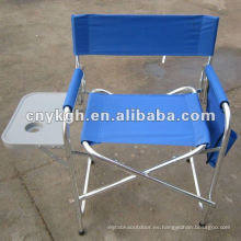 Silla plegable para director con mesa auxiliar